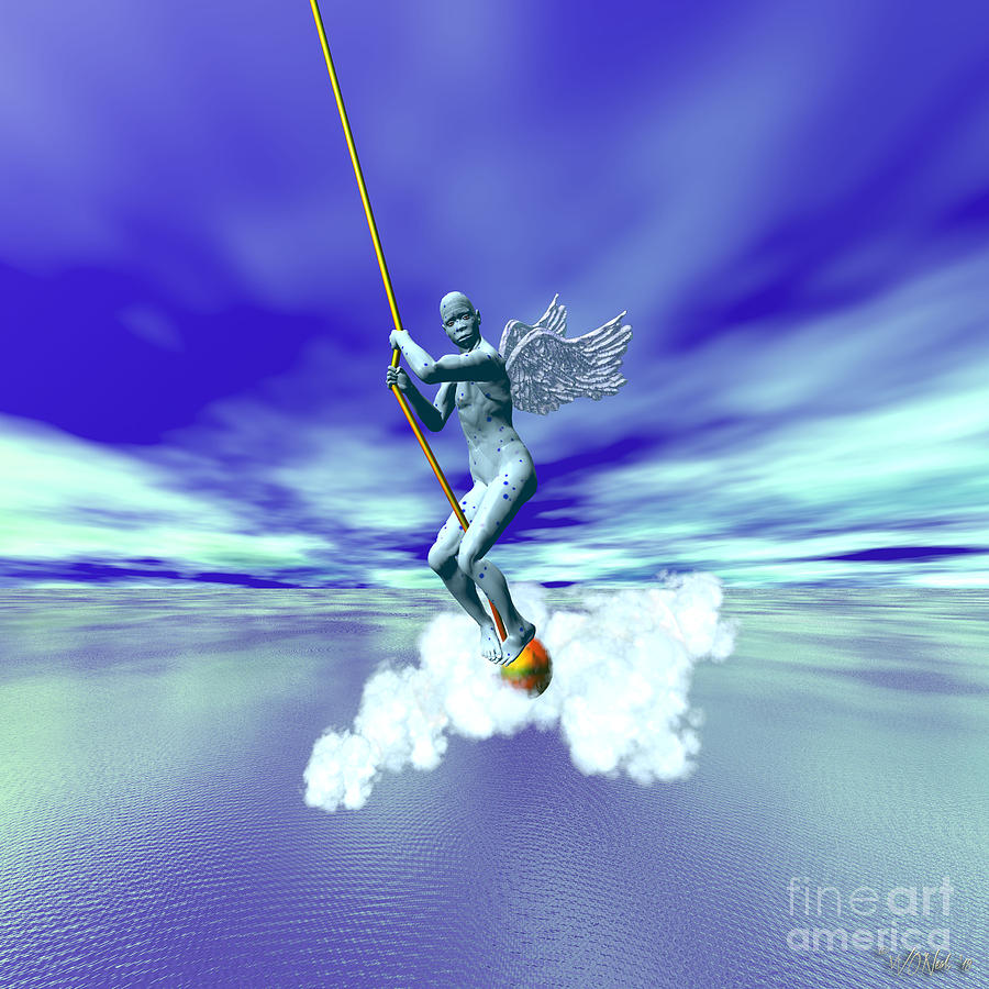 Inspirational Digital Art - A Myth Is A Story With Wings by Walter Neal