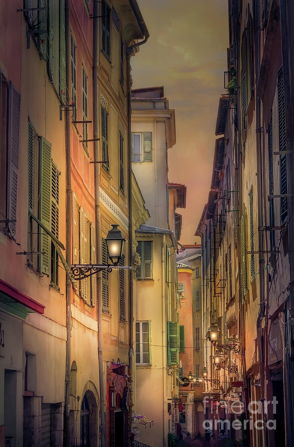 A Narrow Alley In Old Town Nice, France Photograph by Liesl Walsh
