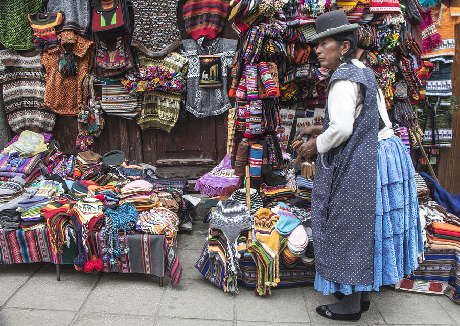 A Native of La Paz, Bolivia Photograph by Venetia Featherstone-Witty