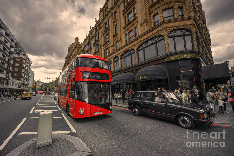 London Photograph - A new bus for London by Rob Hawkins