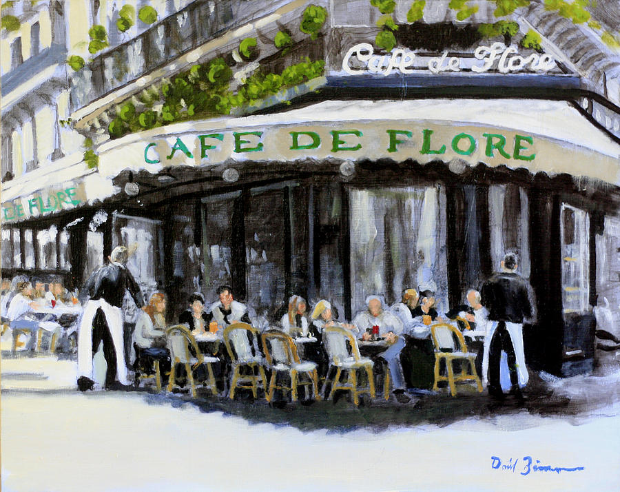 Cafe De Flore Framed Art Prints for Sale - Fine Art America