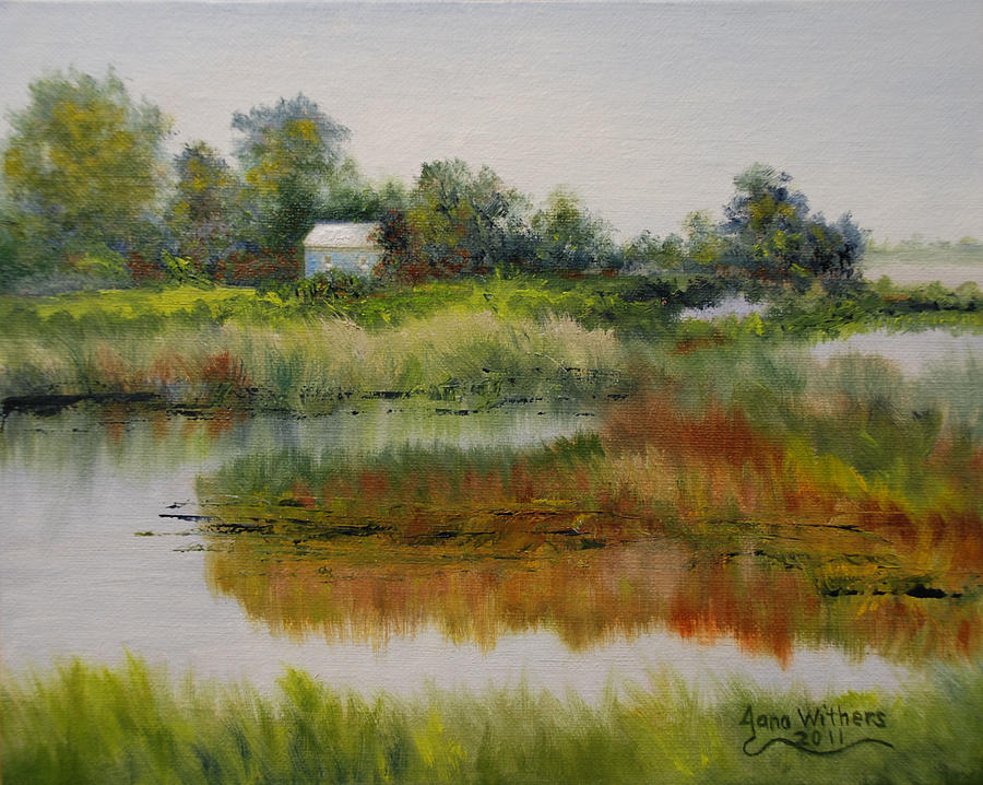 Bayou Painting - A New Day by Jana Withers Bayou Painting - A New Day by Jana Withers