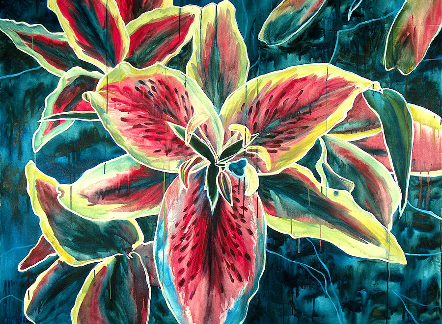 Lillies Painting - A New Day by Jennifer McDuffie