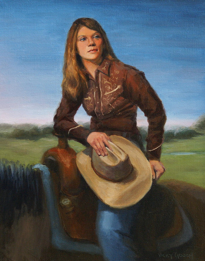 Portrait Painting - A New Day by Vicky Gooch