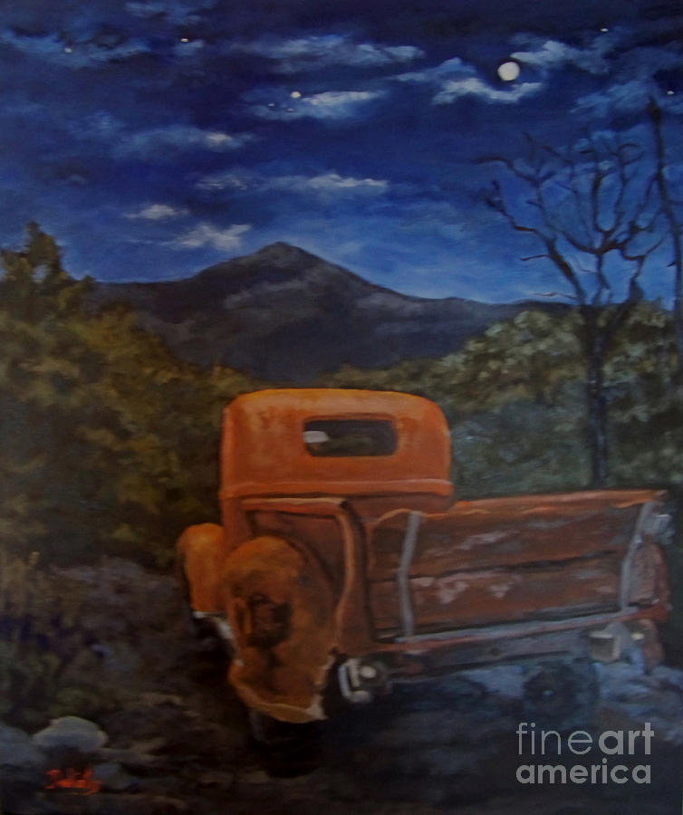 A Night at the Drive In Painting by Alicia Drakiotes - Fine Art America