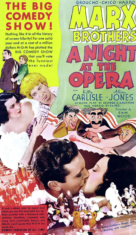 Movie Mixed Media - A Night At The Opera 1935 by Mountain Dreams