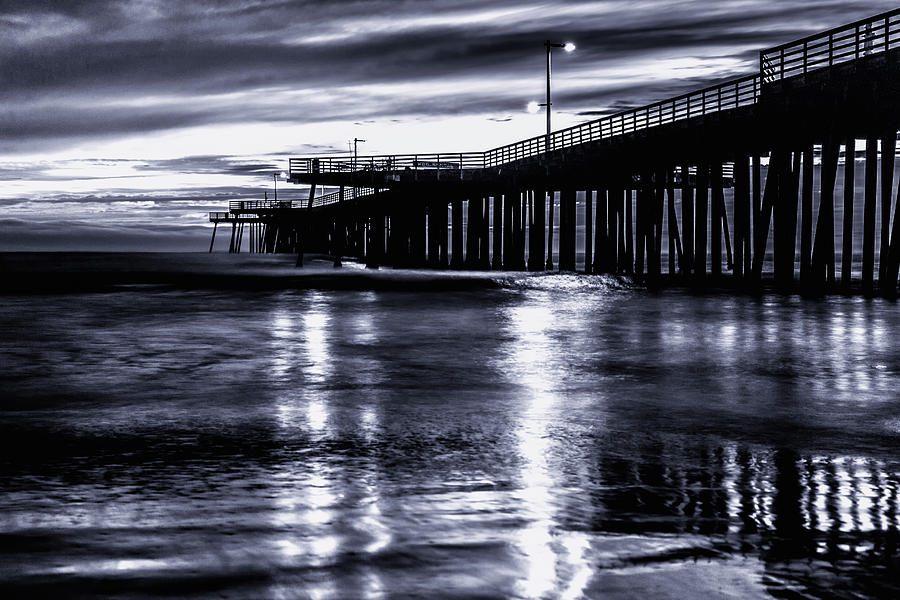 Sunset Photograph - A Night at the Pier by Marnie Patchett