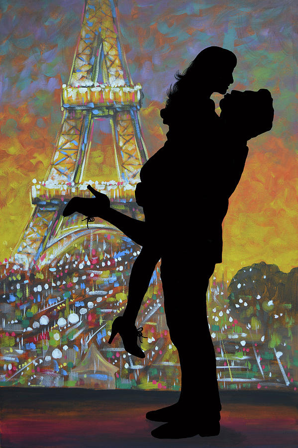 A Night in Paris Painting by Amy Giacomelli