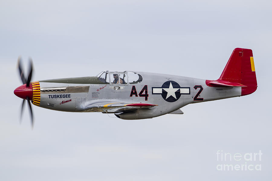 A P-51 Mustang Flies By At Eaa Photograph