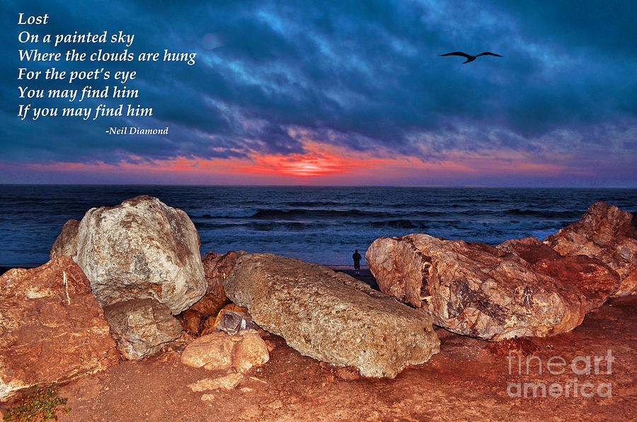 Neil Diamond Photograph - A Painted Sky For the Poets Eye by Jim Fitzpatrick
