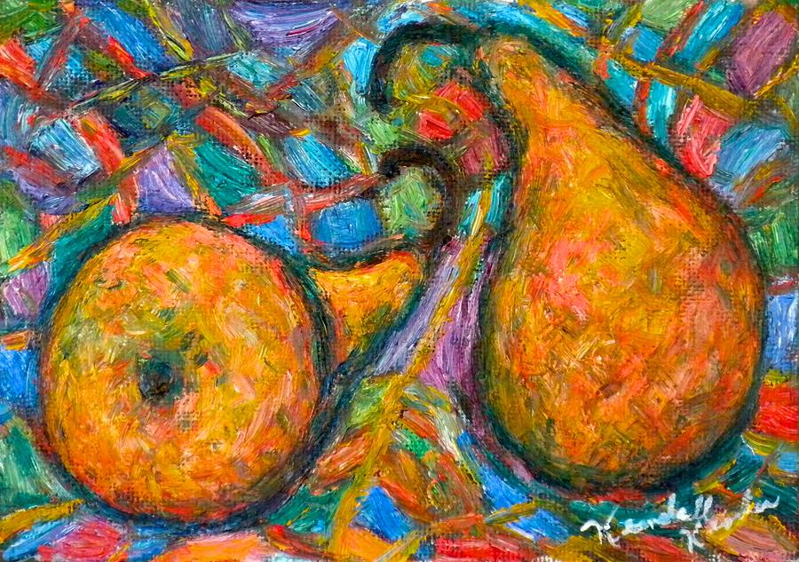 Pears Painting - A Pair by Kendall Kessler