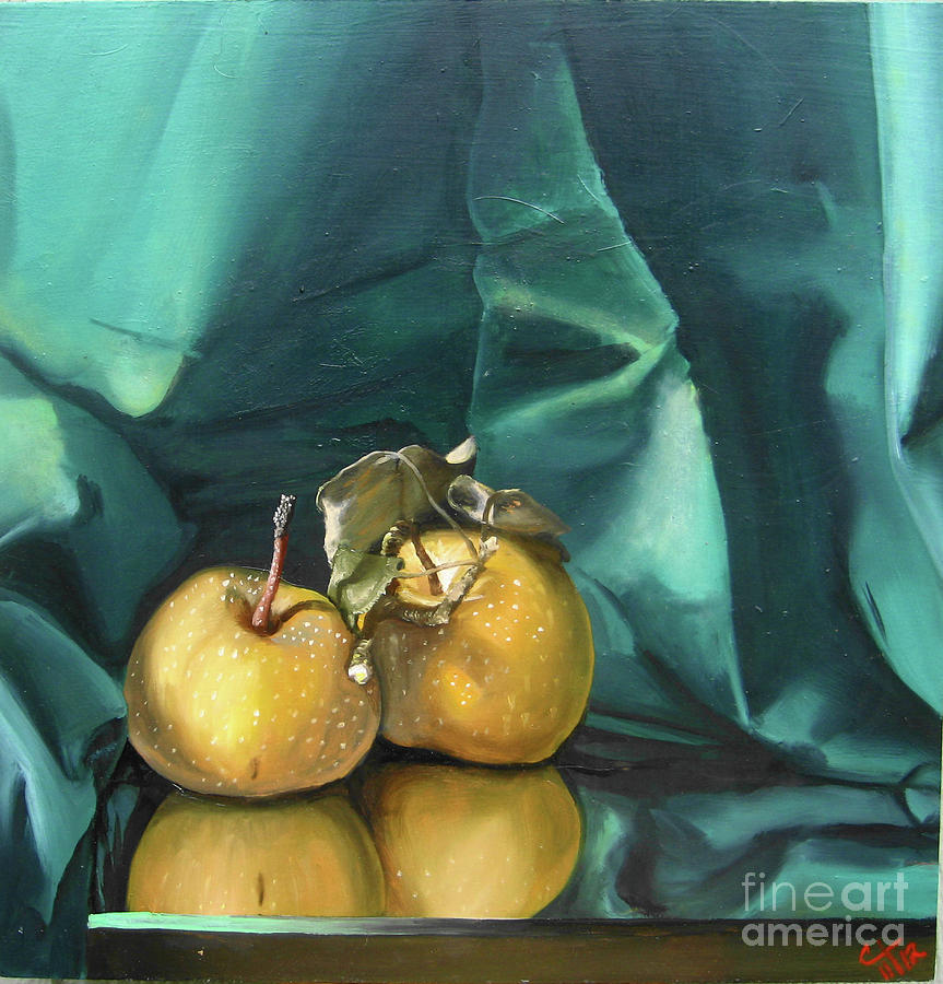 Still Life Painting - A Pair of Pears by Carin Billings