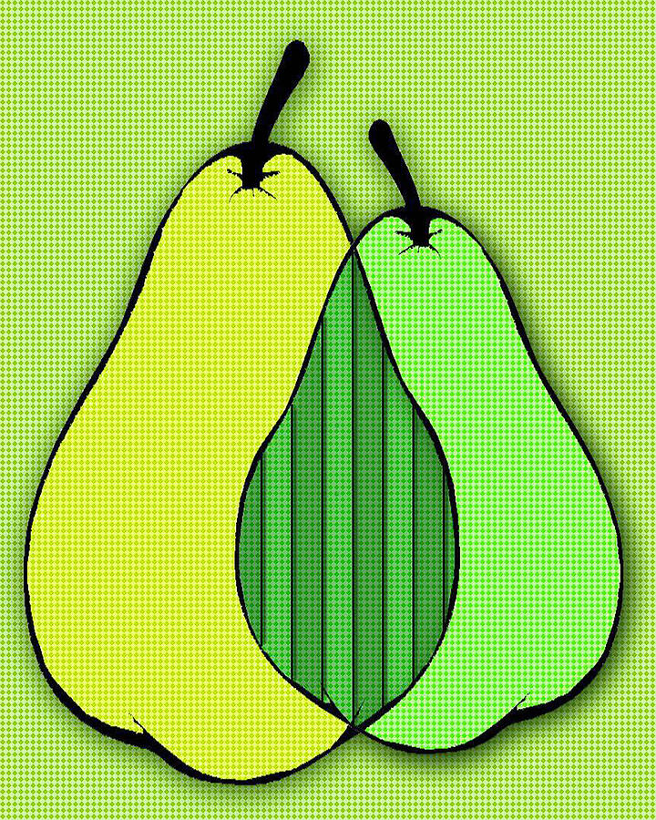 A Pair of Pears Digital Art by Tara Hutton