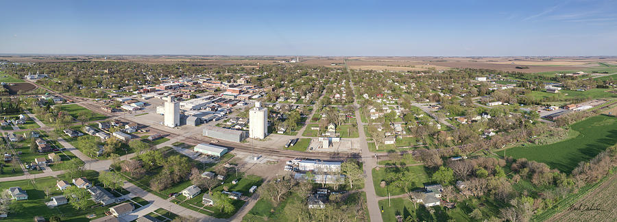 A Panorama of David City, Nebraska Photograph by Mark Dahmke