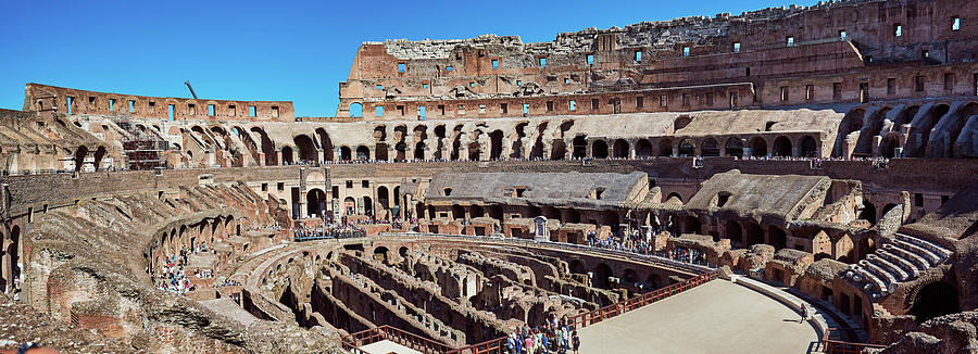 A Panoramic View Of The Roman Coliseum Photograph by Eduardo Accorinti