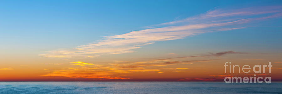 A panoramic winter sunrise over the Atlantic ocean CM1 Photograph by ...