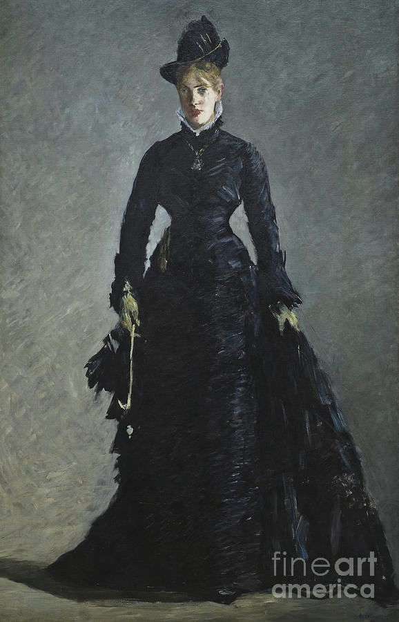 Edouard Manet Painting - A Parisian Lady by Edouard Manet