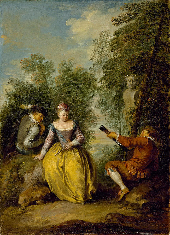 A Pastoral Concert Painting by Jean-Baptiste Pater