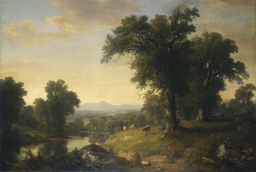 Asher Brown Durand Painting - A Pastoral Scene by Asher Brown Durand