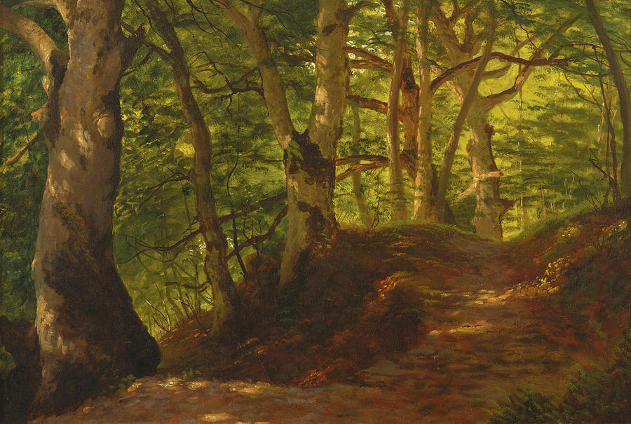 A Path Through the Forest Painting by Albert Bierstadt