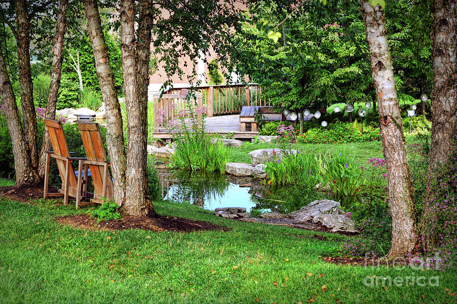 A Peaceful Garden   Photograph by Kerri Farley