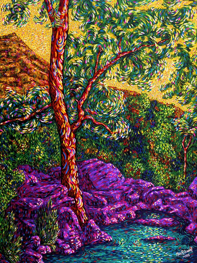 Landscape Painting - A Peaceful Study by Max R Scharf Landscape Painting - A Peaceful Study by Max R Scharf