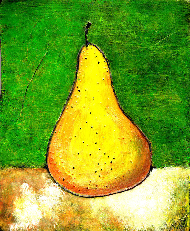 A Pear 2 Painting by Wayne Potrafka