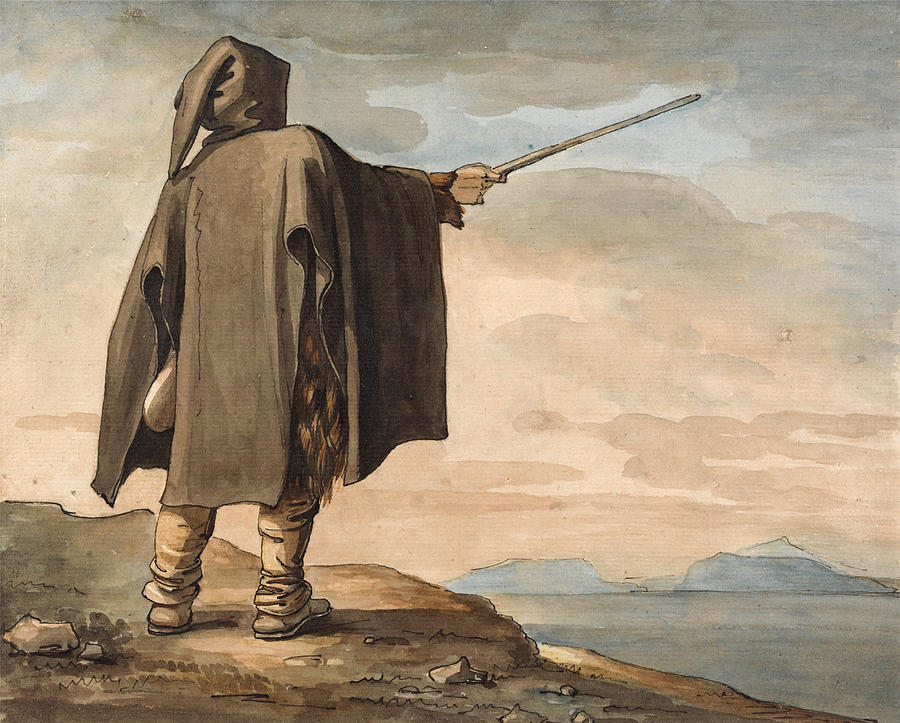 Famous Paintings Drawing - A Peasant of Mount Erix by Henry Tresham