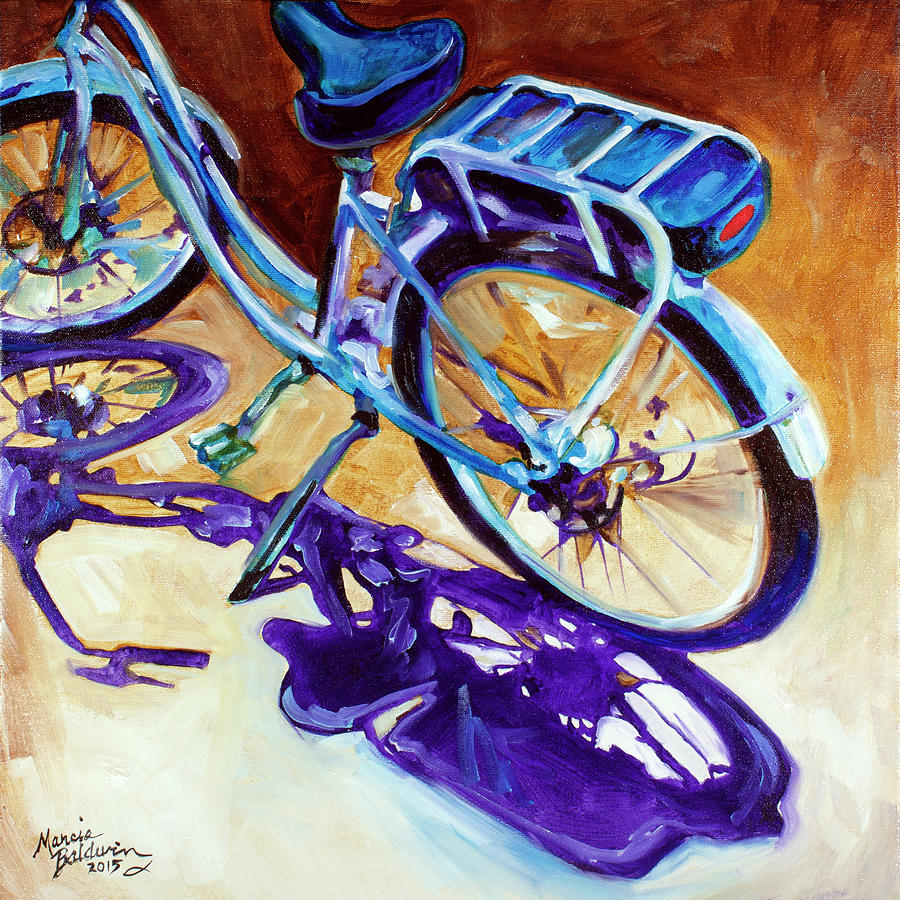 A Pedego Cruiser Bike Painting by Marcia Baldwin