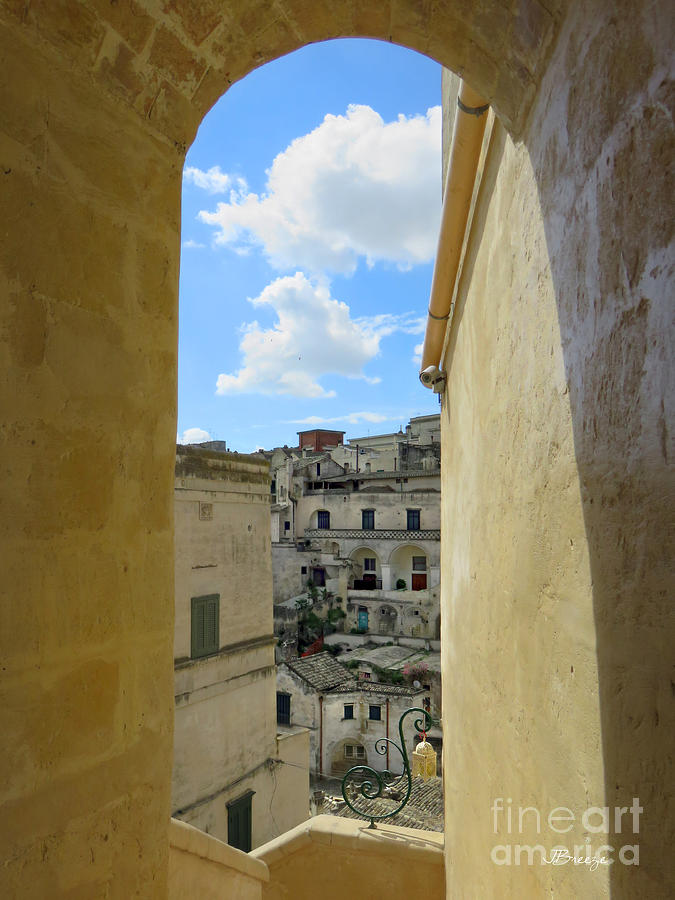 A Peek at Matera Photograph by Jennie Breeze