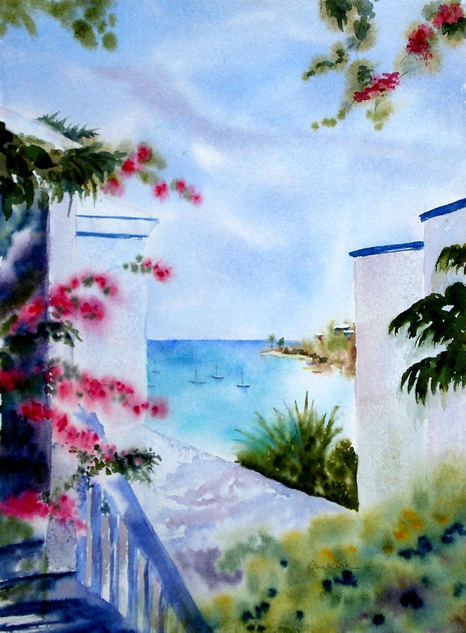 A Peek at Paradise Painting by Diane Kirk