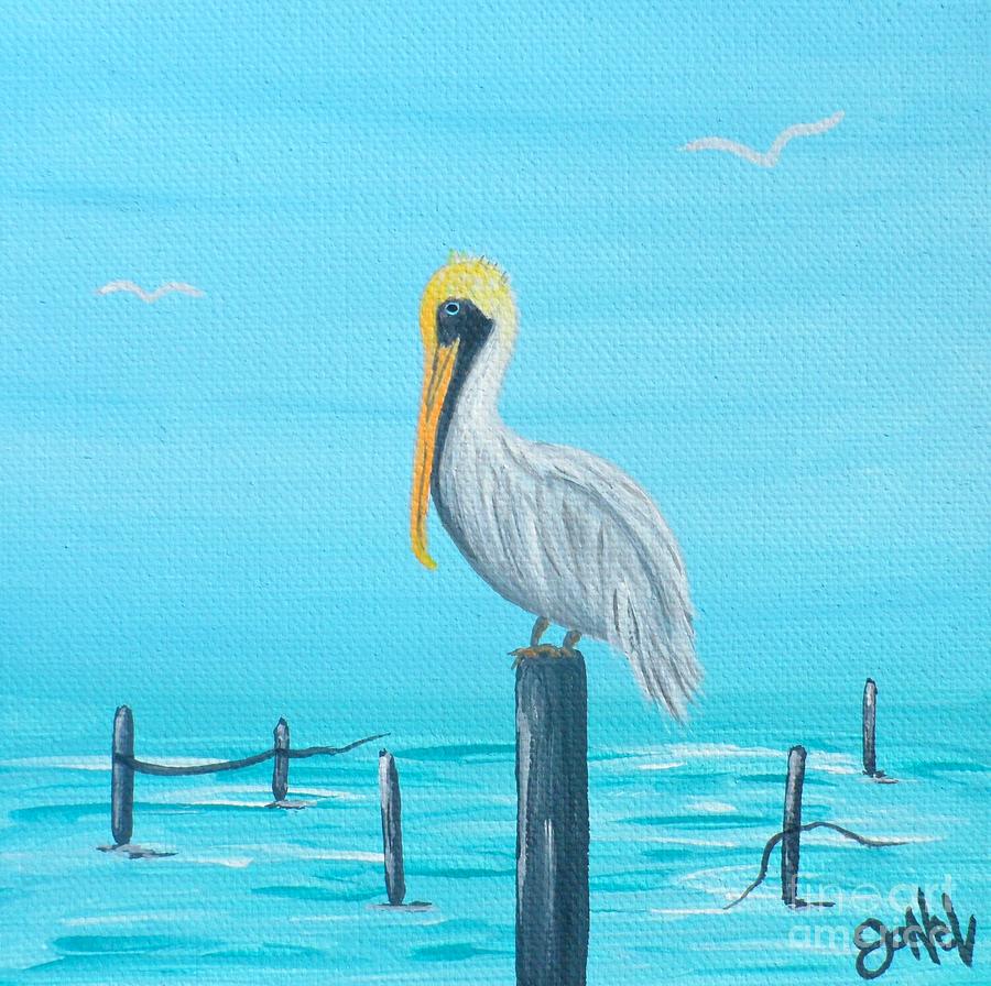 A Pelican's Peace Painting by JoNeL Art - Fine Art America