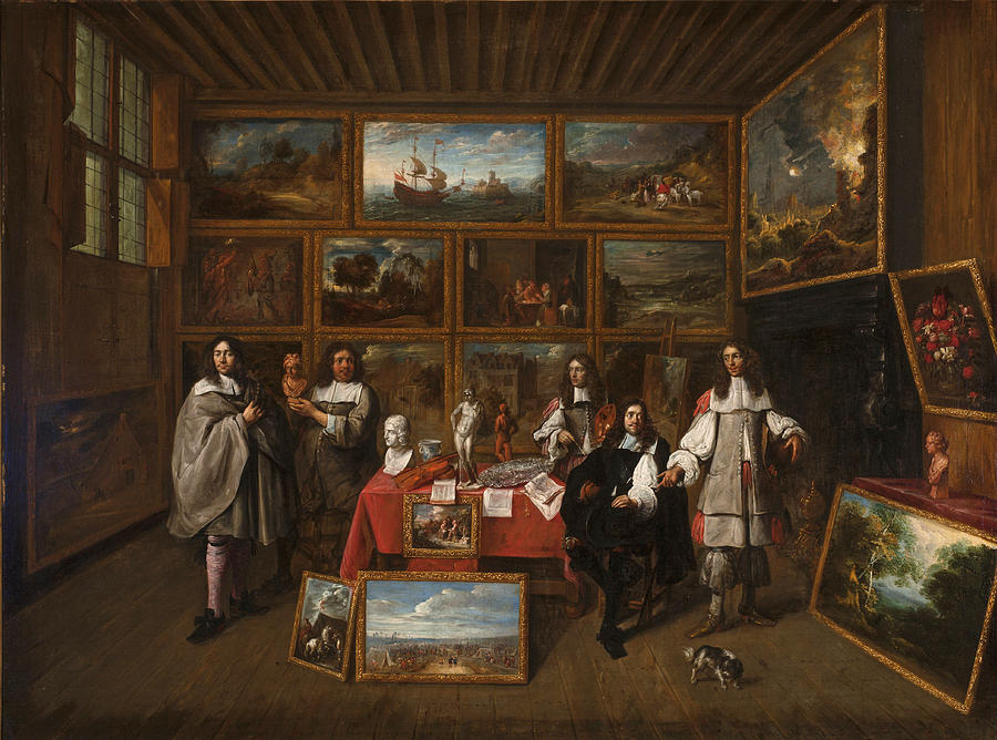 A Picture Gallery Painting by Gillis van Tilborgh