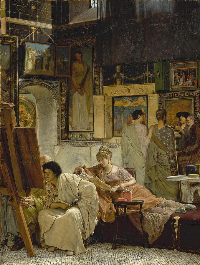 A Picture Gallery Painting by Lawrence Alma-Tadema