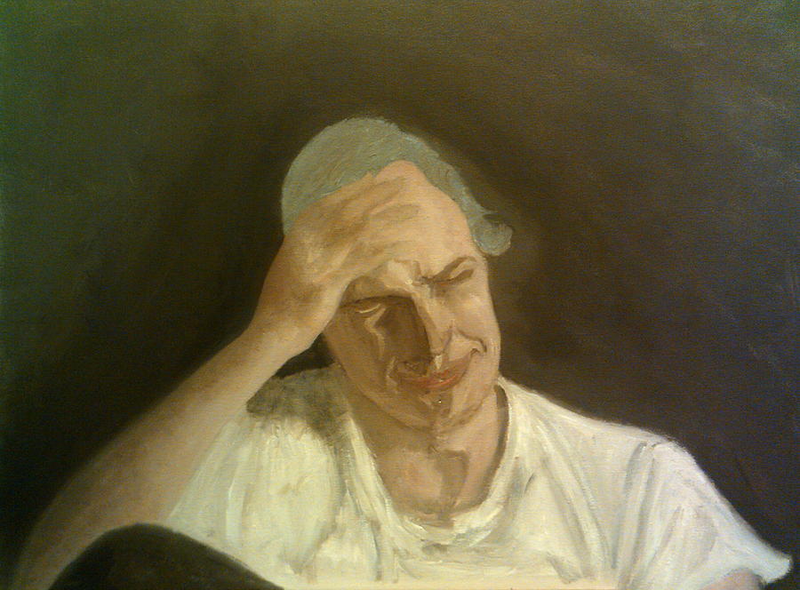 A Picture Of Anguish, Marlon Brando As Paul In Last Tango In Paris Painting by Peter Gartner