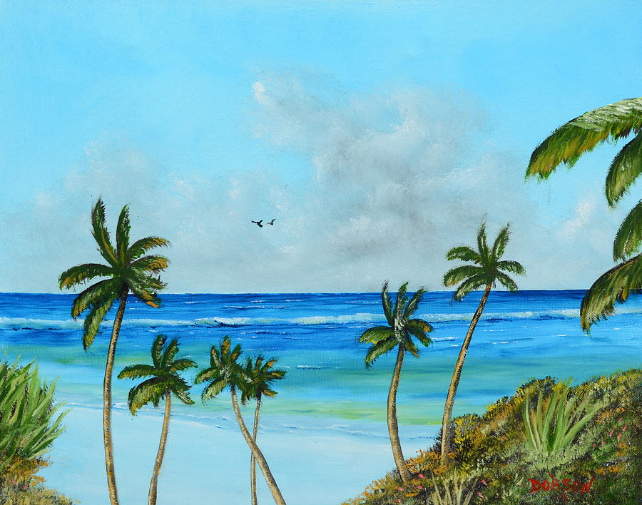 A Piece Of Paradise Painting by Lloyd Dobson