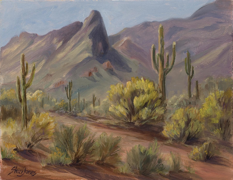 A piece of the Superstitions Painting by Shari Jones