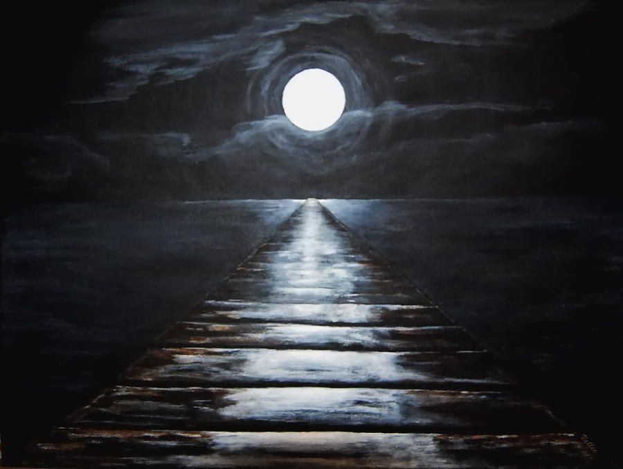 A Pier to Infinity Painting by Vallee Johnson