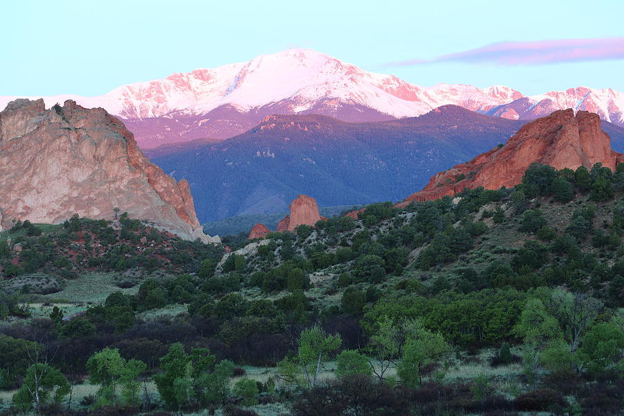 Colorado Springs Photograph - A Pikes Peak Sunrise by Eric Glaser