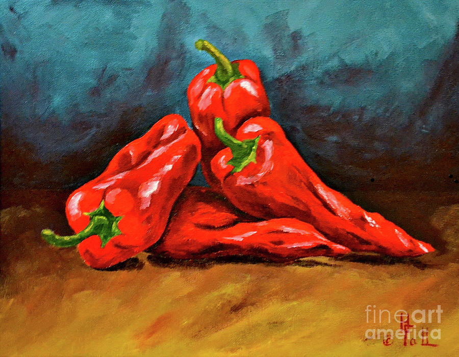 A Pile of Peppers tree Painting by Herschel Fall