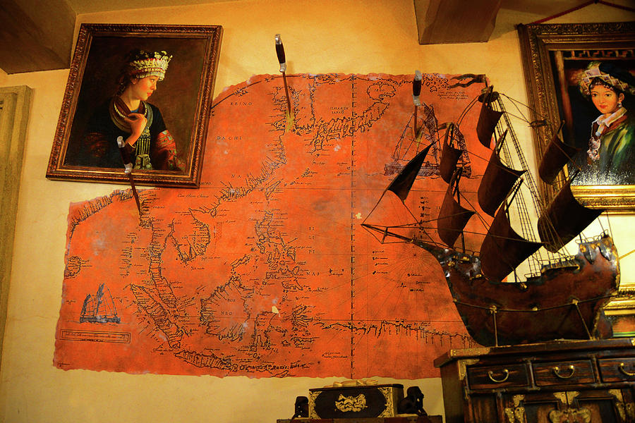 A pirates map room Photograph by David Lee Thompson