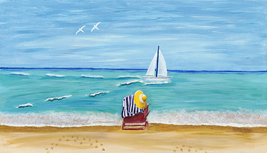 Seascape Painting - A Place For Rest by Susan Schmitz