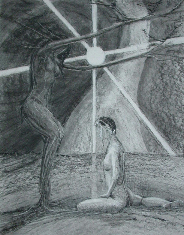 A Place of Stillness Drawing by Mark Johnson