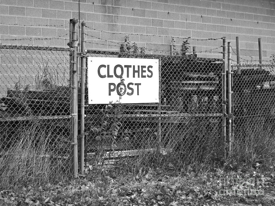 Clothes Post  Photograph by Sandra Church