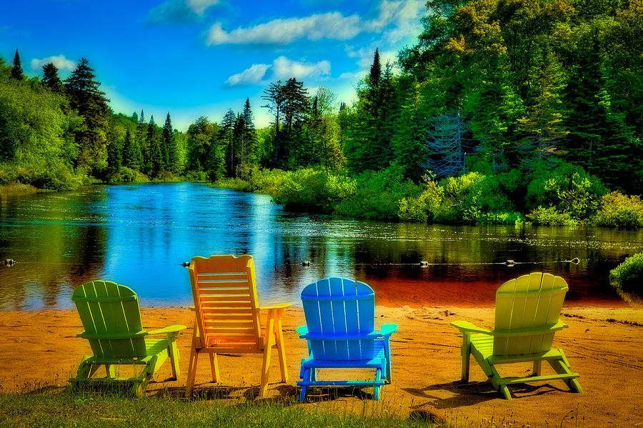 A Place to Relax at Singing Waters Photograph by David Patterson