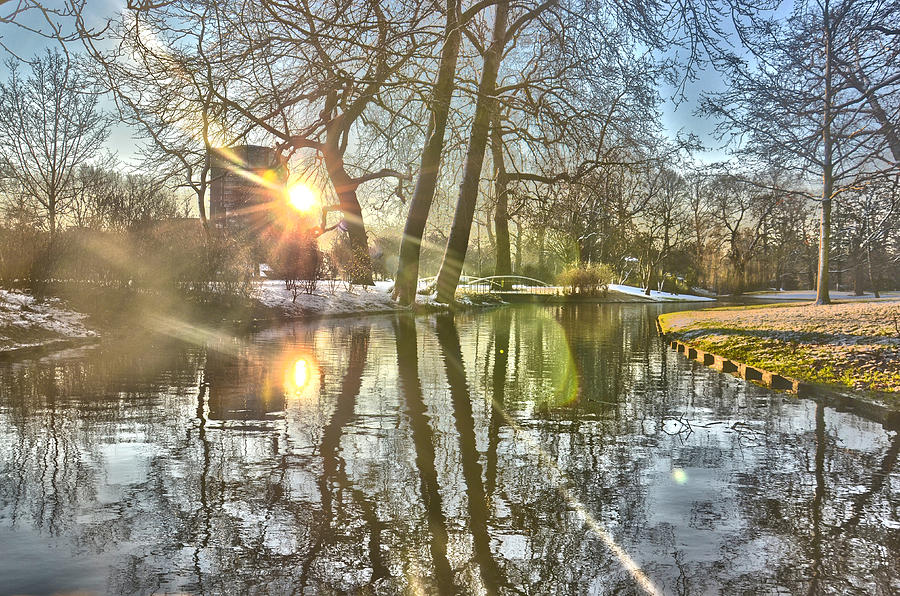 A Pond in Rotterdam Photograph by Frans Blok
