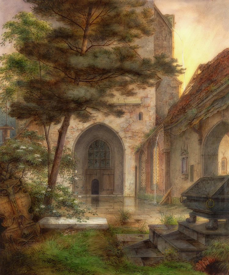 A Portal Of A Church Painting by Mountain Dreams