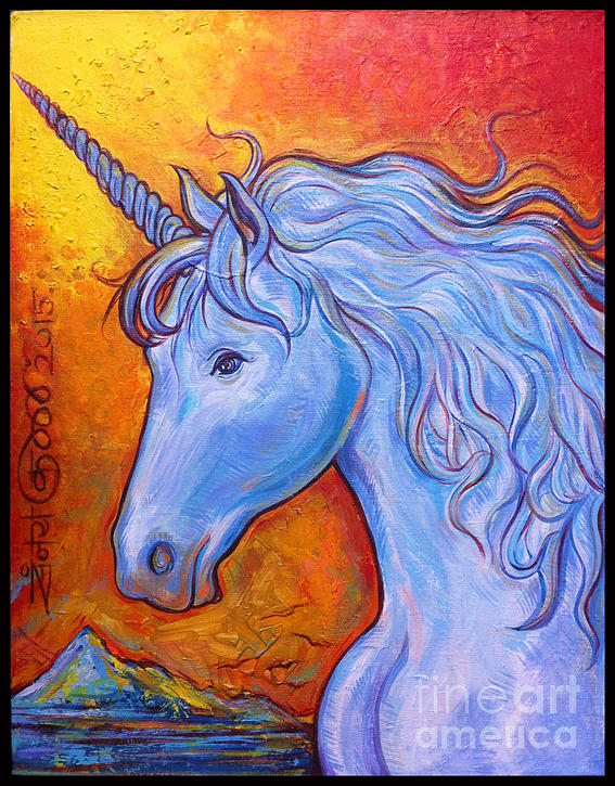 'A Portrait of The Unicorn' Painting by Sanjay Kulkarni