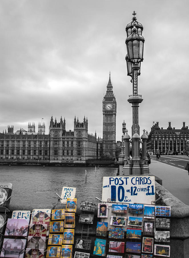 Westminster Photograph - A Postcard from London by Martin Newman
