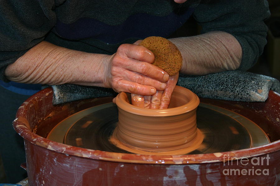 A Potters Hands Photograph by Marie Neder